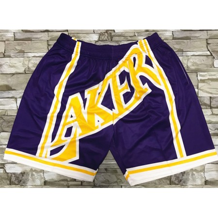 Homme Basket Los Angeles Lakers Shorts à poche M001 Swingman